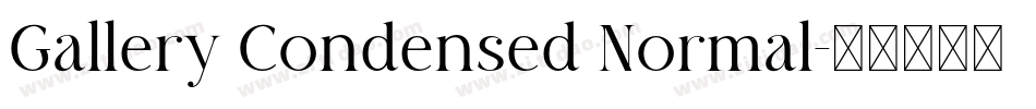 Gallery Condensed Normal字体转换